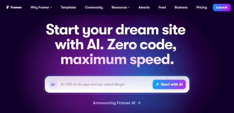Framer-AI-website-builder-homepage